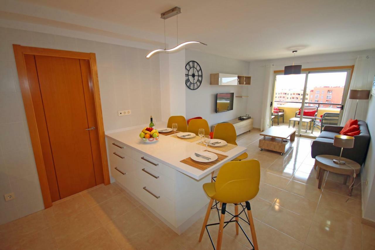 La Perla By Rentmedano Superb Luxury Duplex, Private Roof Terrace, Ocean View, Pool, Wifi And Parking Leilighet El Médano Eksteriør bilde